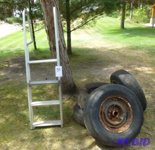 lot 39 image: 1 Lot Consisting Of Aluminum Dock Swim Ladder...