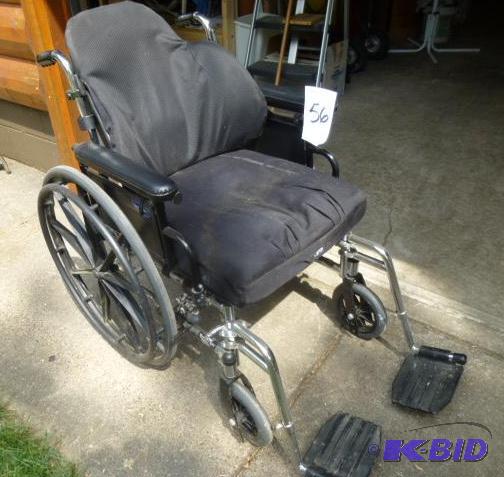 lot 56 image: Invacare Brand Wheel Chair With Removable Sea...