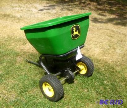 lot 6 image: John Deere Pull Behind Lawn MowerGarden Trac...