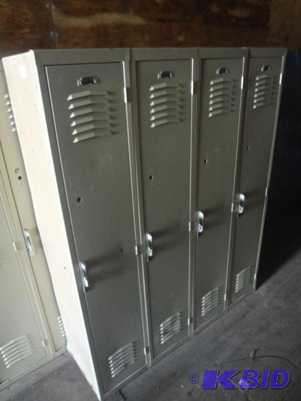 Used 4-Section Steel Locker Unit...