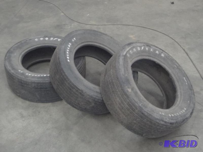 (3) Goodyear PolyGlas GT F60-15 Tires, Used...