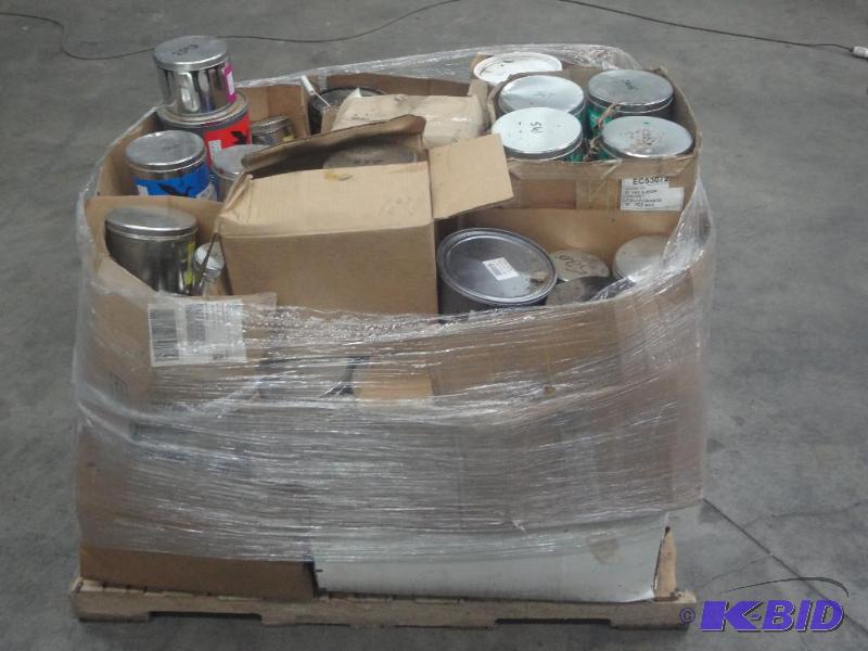 Pallet Full Of Misc Cans Of Paint...