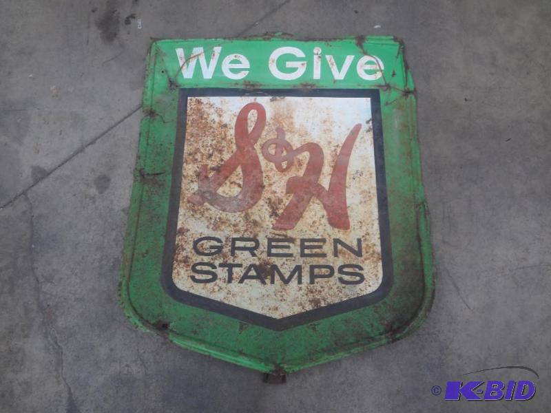 Antique S&ampH Green Stamps Sign...