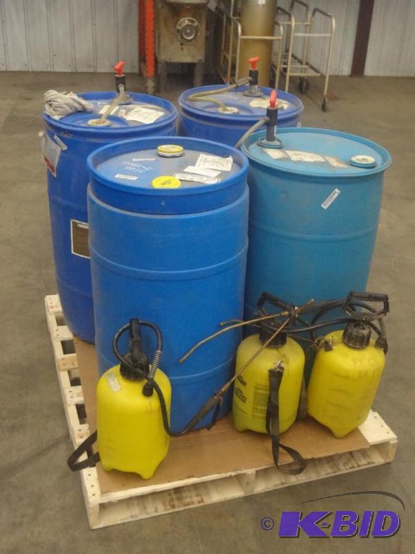 (3) Partial &amp (1) Full 35-Gallon Barrels ...