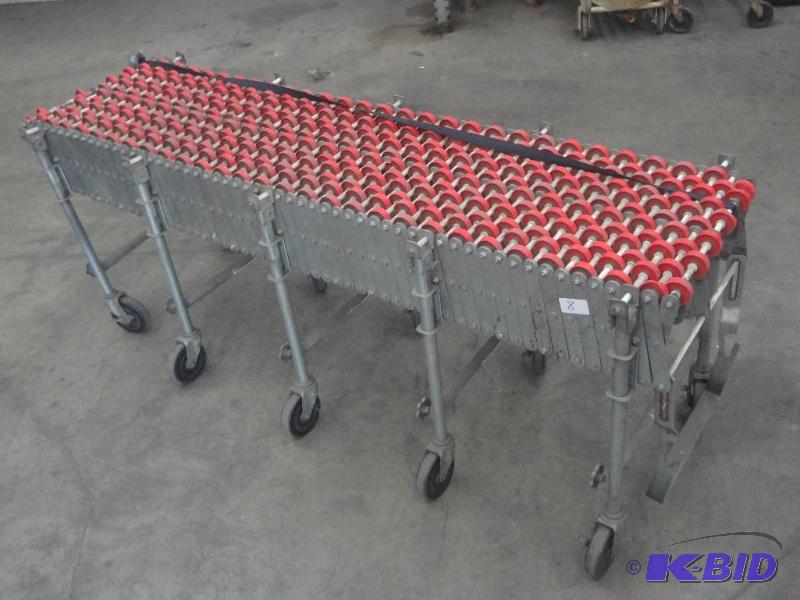 24ft Commercial Roller Table, Has A Few Broke...