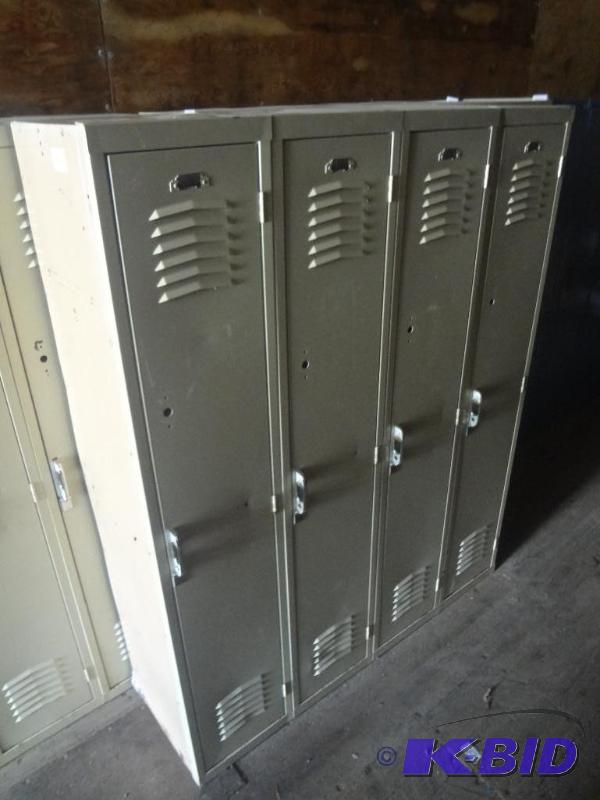 Used 4-Section Steel Locker Unit...