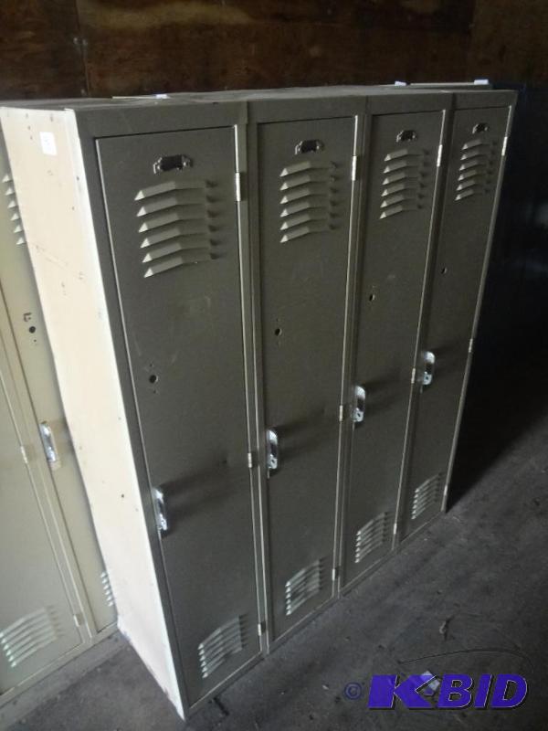 Used 4-Section Steel Locker Unit...
