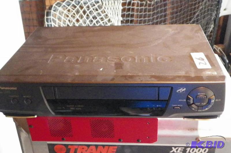 lot 26 image: Panasonic VCR No Cord
