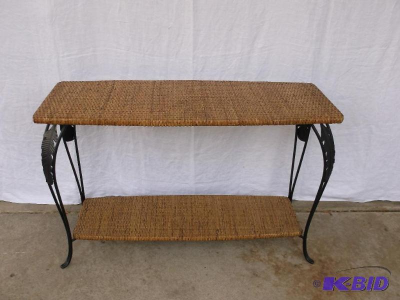 Very nice Wicker Sofa table measuring 18&quot...