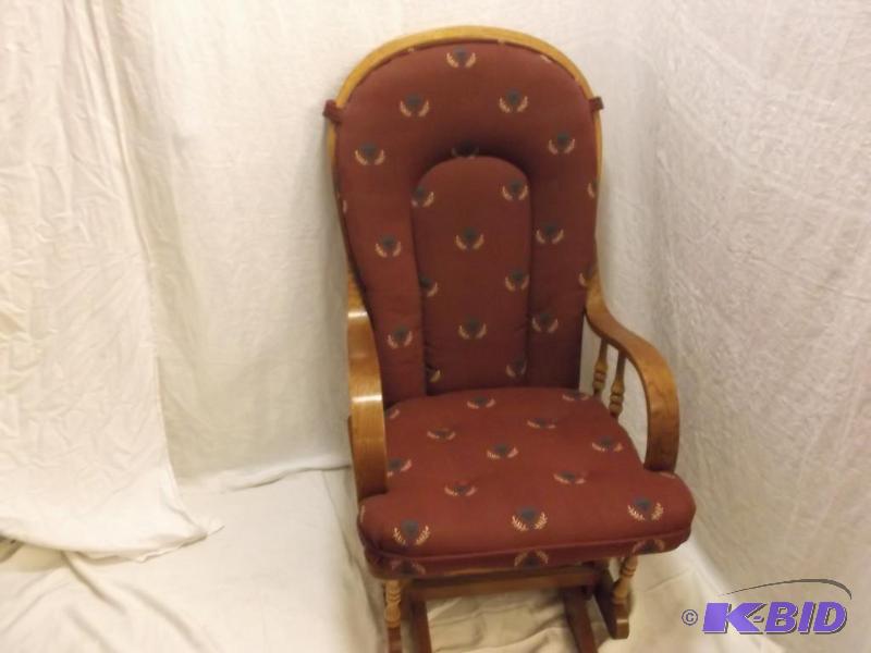 Beautiful solid Oak Glider Rocker appears in ...