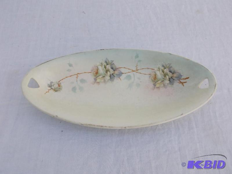 Cute vintage flowered serving dish 12 34&quo...