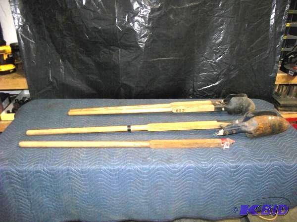 (2) Pole Hole Diggers   (1) Has broken handle...