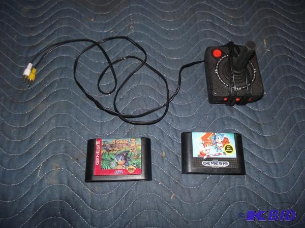(2) Sonic Genesis Games and (1) Atari Control...