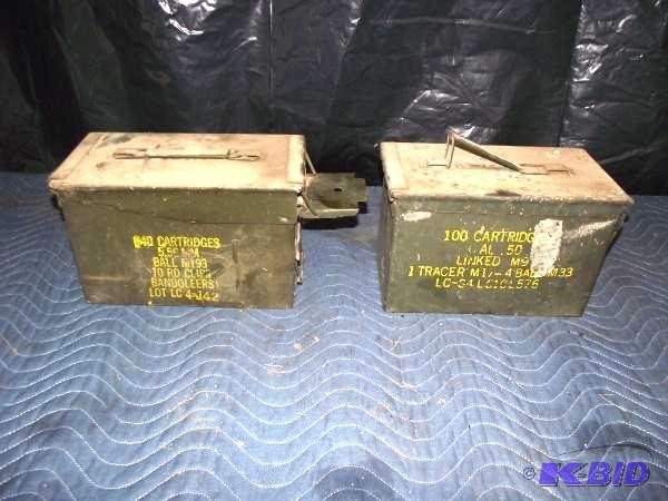 (2) All Metal Amo boxes...