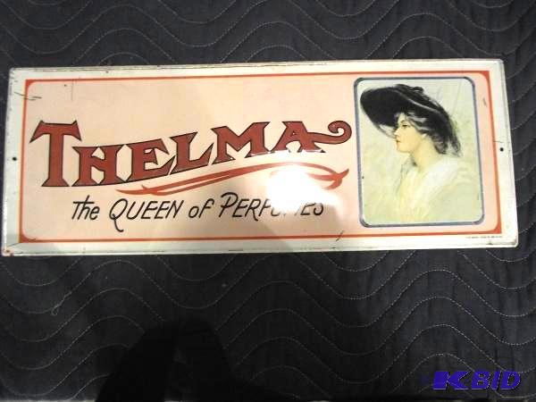 Collectible Thelma Perfume Sign   19&quot Wi...