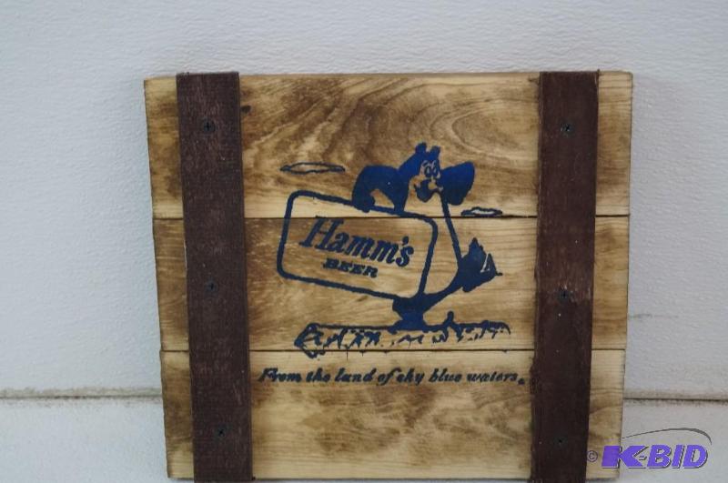 Hamms wooden sign