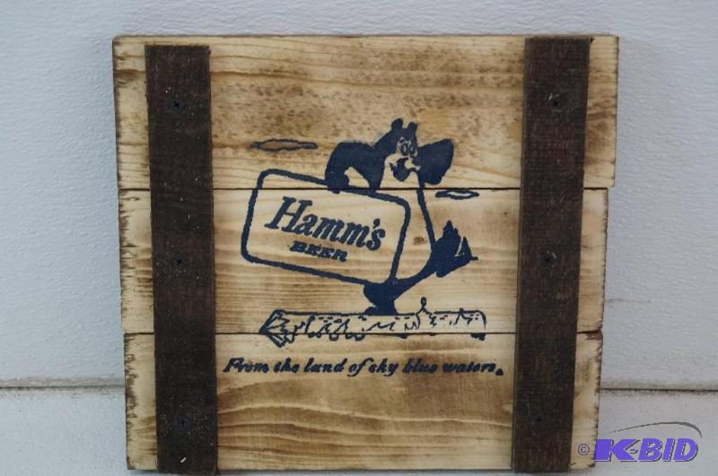 Hamms wooden sign