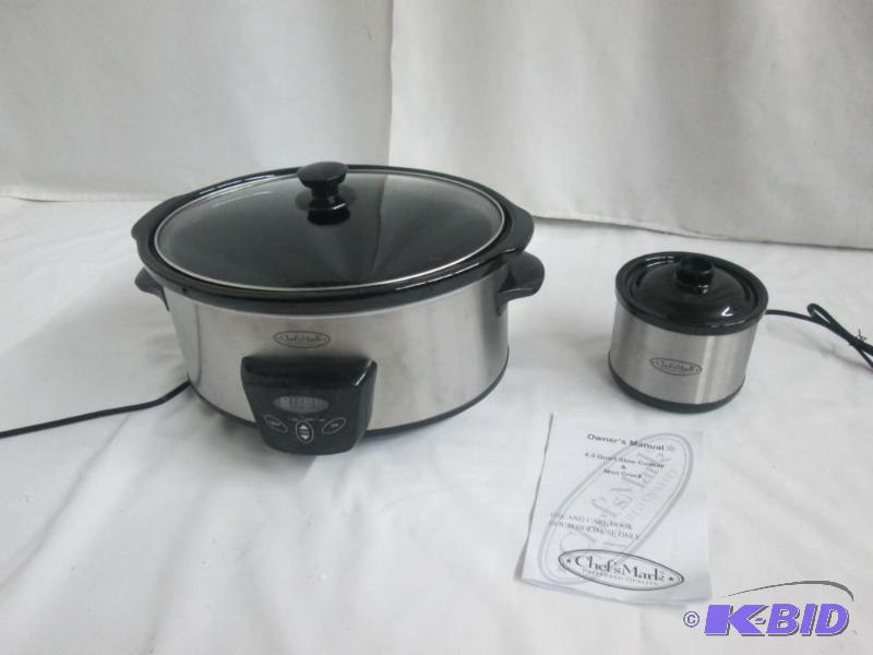 Chefs Mark 6.5 qt. Slow Cooker w Mini Crock
