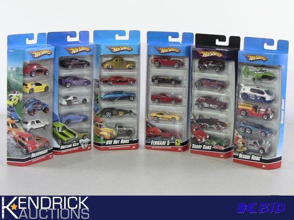 Lot of 6 Hot Wheels 2009 - 2010 5 Pack Gift Sets