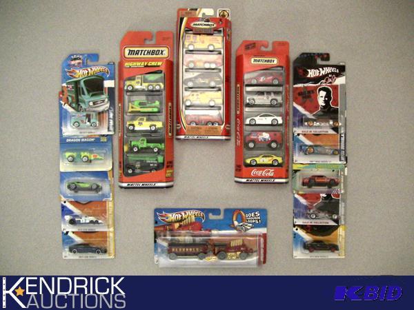 Mixed Lot of Hot Wheels New Old Stock Carded Cars, and Matchbox 5 Car Gift Sets
