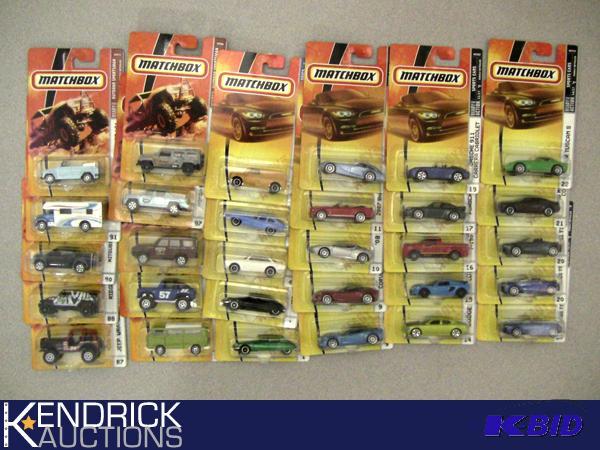 Lot of 30 - 2008, and 2007 New Old Stock Carded Matchbox Cars