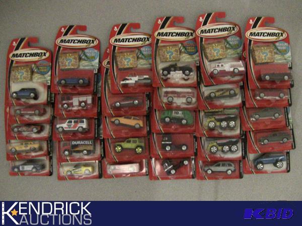 Lot of 30 - 2005, and 2004 New Old Stock Carded Matchbox Cars