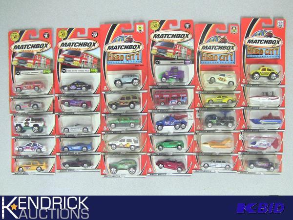 Lot of 30 - 2002, and 2001 New Old Stock Carded Matchbox Cars
