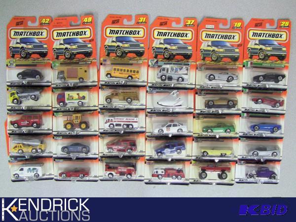 Lot of 30 - 1999 New Old Stock Carded Matchbox Cars