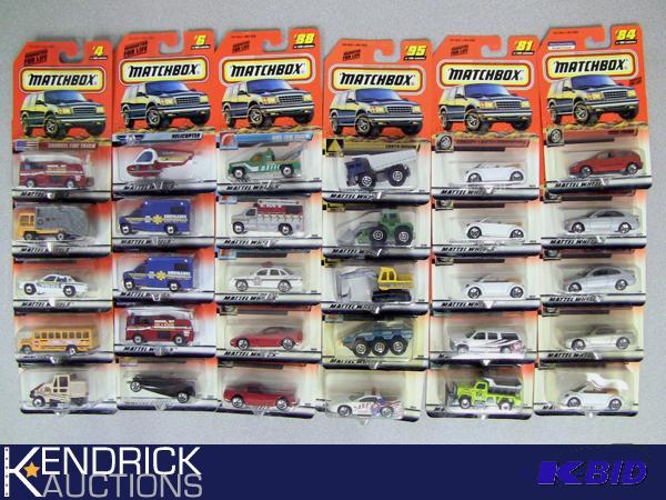 Lot of 30 - 1999, and 1998 New Old Stock Carded Matchbox Cars