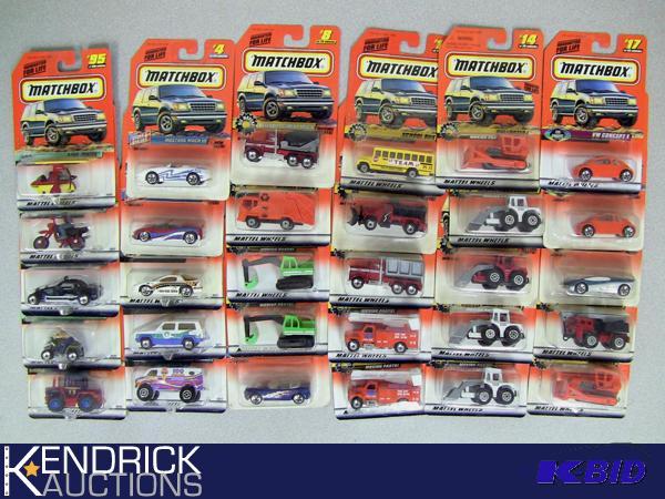 Lot of 30 - 1997 New Old Stock Carded Matchbox Cars