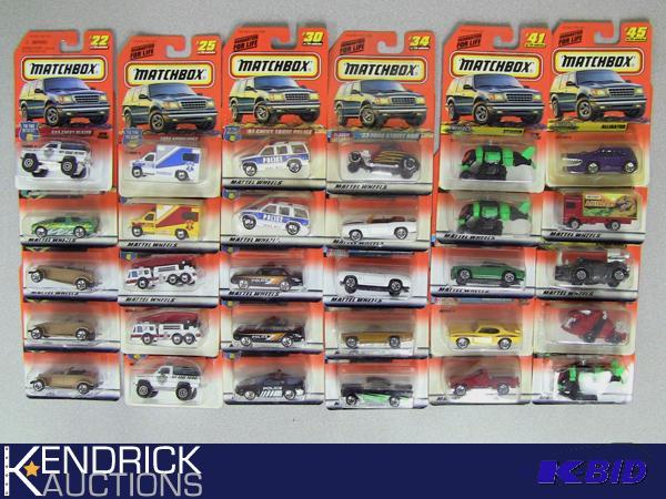 Lot of 30 - 1997 New Old Stock Carded Matchbox Cars