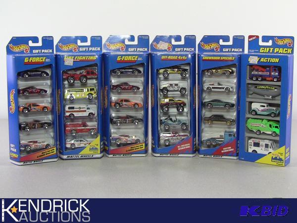 Lot of 6 Hot Wheels 1997 - 1998 5 Pack Gift Sets