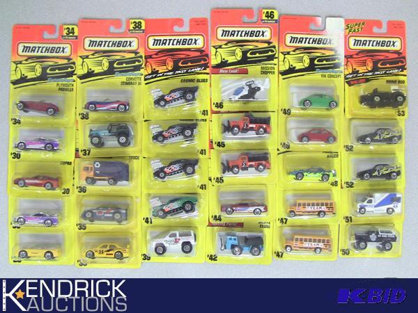 Lot of 30 - 1996 New Old Stock Carded Matchbox Cars