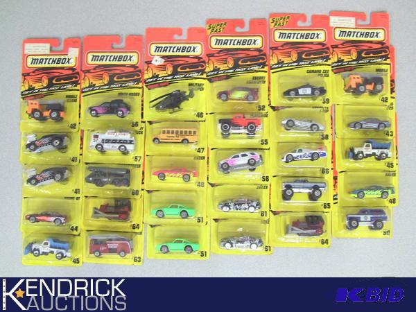 Lot of 30 - 1996, and 1995 New Old Stock Carded Matchbox Cars