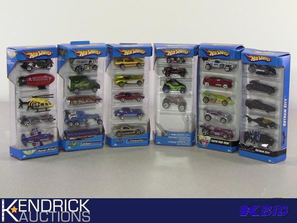 Lot of 6 Hot Wheels 2007 5 Pack Gift Sets