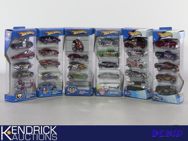 Lot of 6 Hot Wheels 2003 and 2005 5 Pack Gift Sets