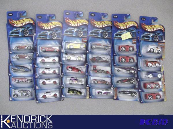Lot of 30 - 2004, and 2003 New Old Stock Carded Hot Wheels