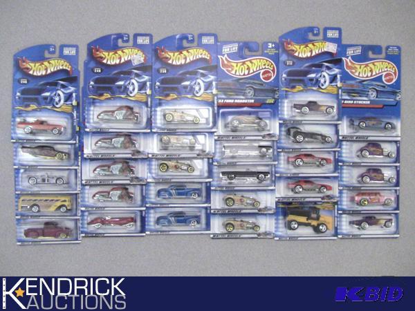Lot of 30 - 2001, and 2000 New Old Stock Carded Hot Wheels