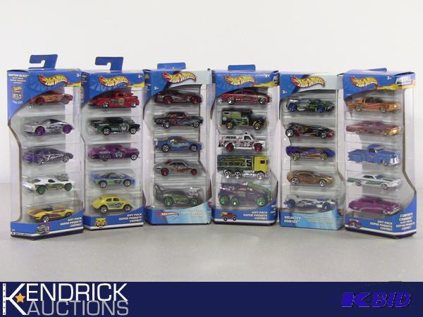 Lot of 6 Hot Wheels 2003 5 Pack Gift Sets