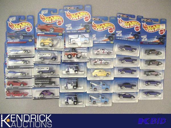 Lot of 30 - 1998, and 1997 New Old Stock Carded Hot Wheels