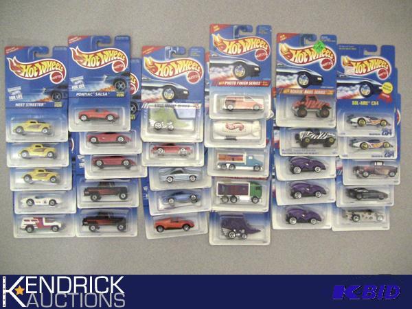 Lot of 30 - 1996, 1995, and 1992 New Old Stock Carded Hot Wheels