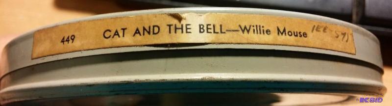 lot 1 image: Cat and The Bell Film-Willy The Mouse 1938...