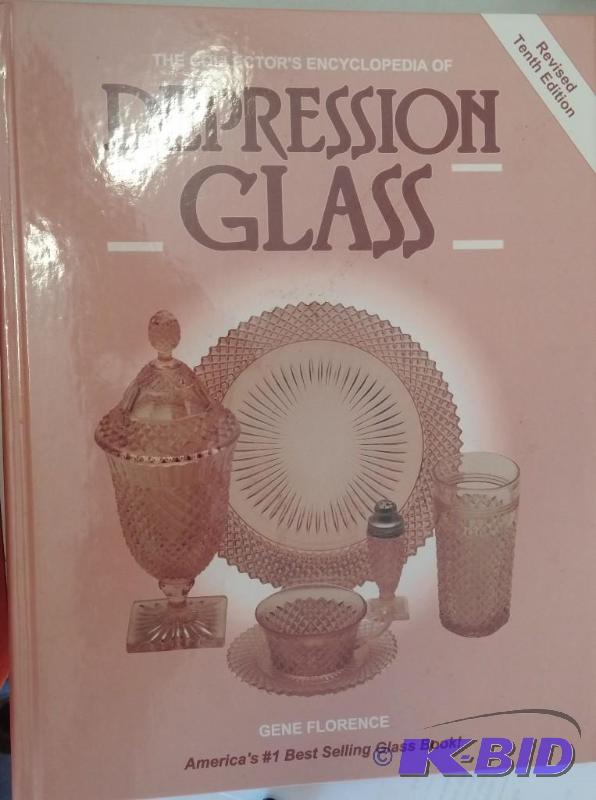 lot 22 image: Encyclopedia of DEPRESSION GLASS 1992 price I...
