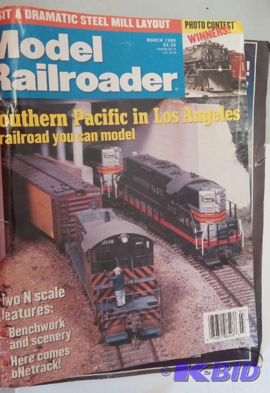 lot 29 image: 1999 Model Railroader Magazine...