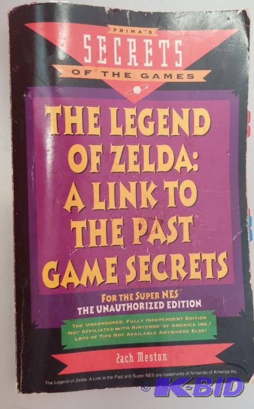 lot 30 image: 1993 Legend of Zelda Video game book...