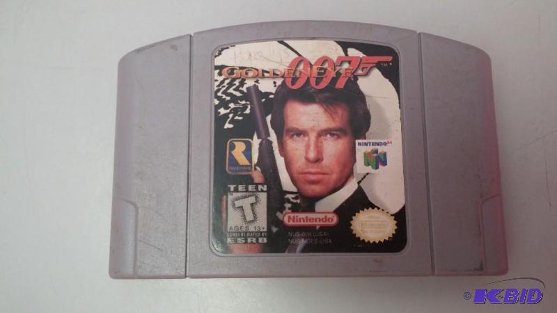 lot 31 image: Nintendo 64 Golden eyes Video Game...