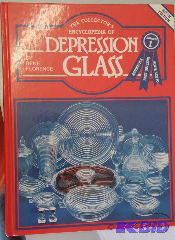 lot 8 image: Encyclopedia of DEPRESSION GLASS 6 th edition...