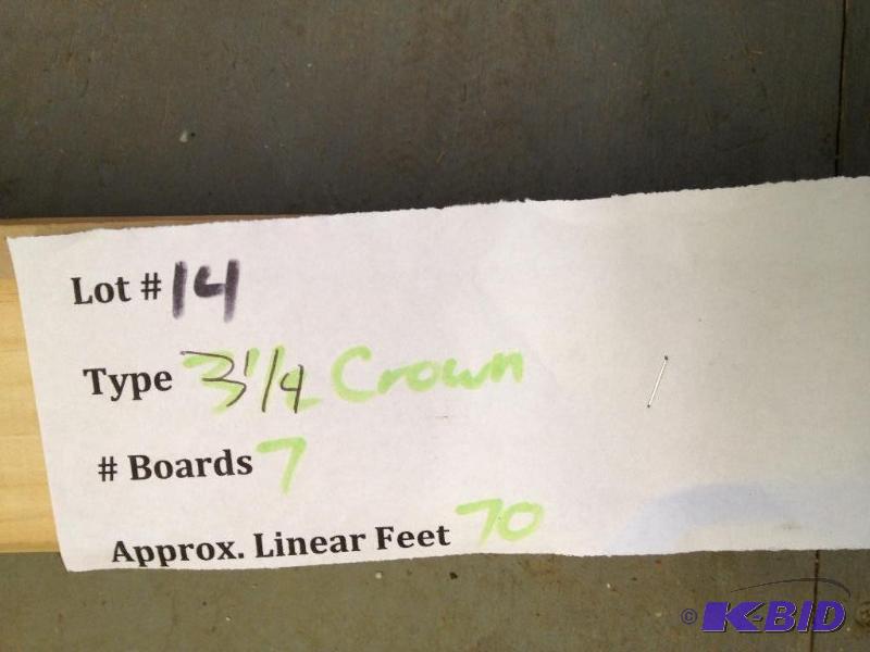 lot 14 image: 3 14" Crown Molding...