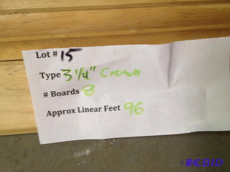 lot 15 image: 3 14" Crown Molding...