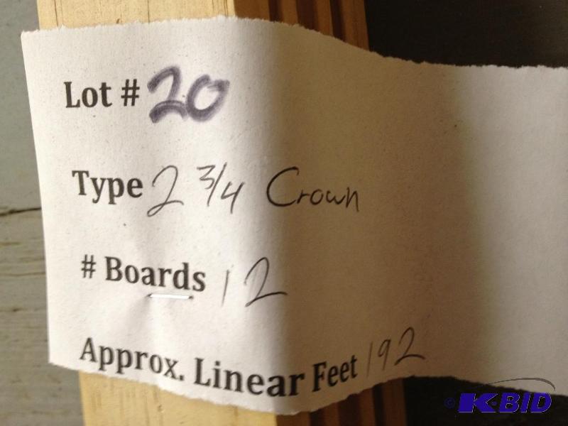 lot 20 image: 2 34" Crown Molding ...